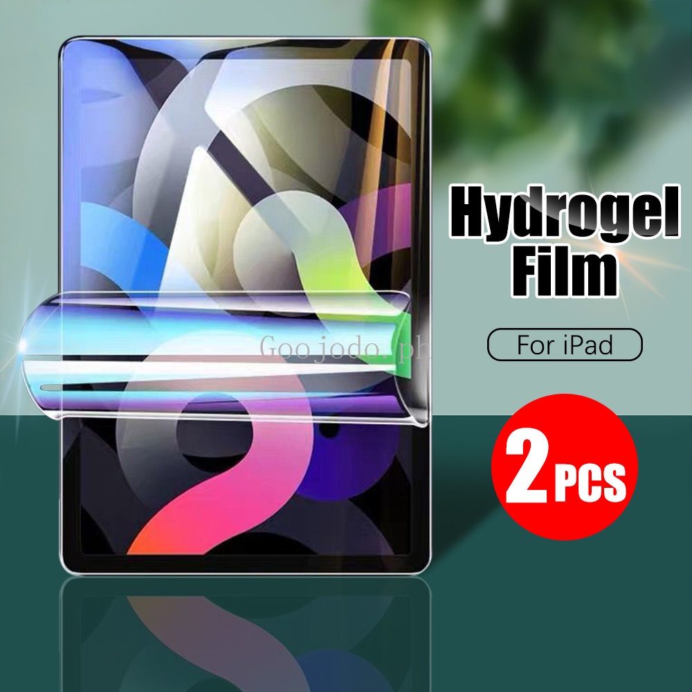 2pieces Set Hydrogel Soft Film Untuk Ipad Pro 12.9 11 2021 10.2 9.7 Pelindung Layar Untuk Ipad Air4 5 1 Mini 6 3 2 2022 9 Generation No Glass