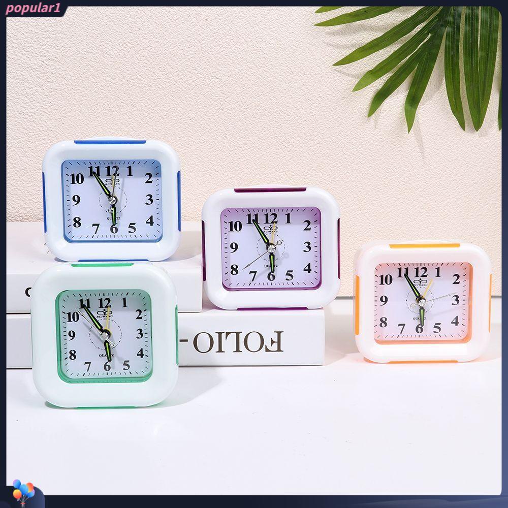 Populer Quartz Alarm Clock Fashion Jam Samping Tempat Tidur Ada Centang Snooze