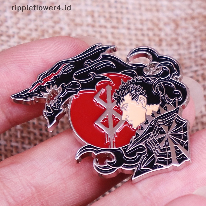 {rippleflower4.id} The Black sman Enamel Beast of Darkness Lencana Bros Pin Ransel Dekorasi Perhiasan~