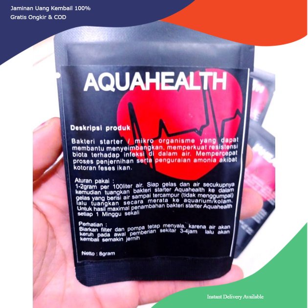 Bakteri starter aquahealth, bakteri starter aqua sehat, bakteri starter aquascape aquahealth, bakter
