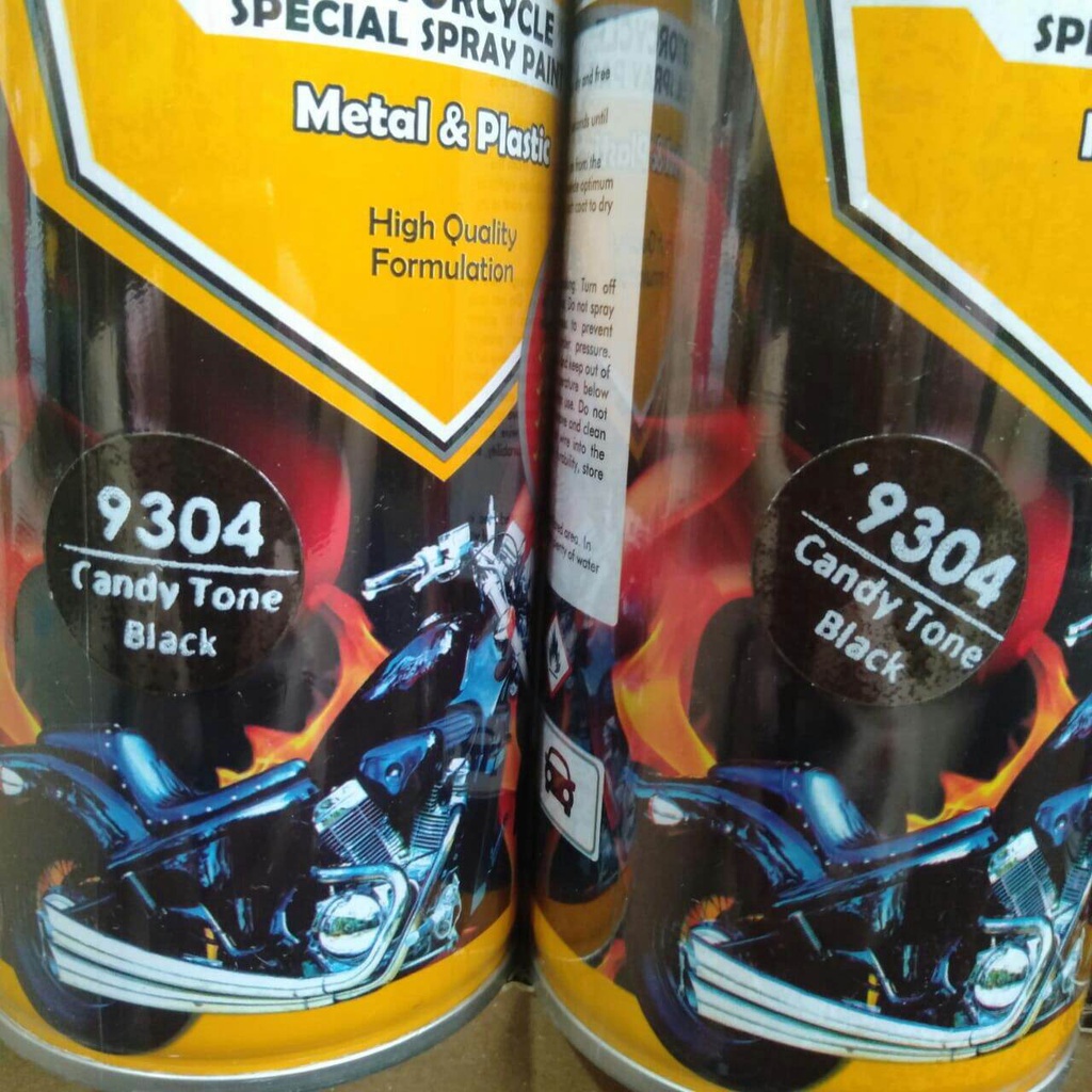 Pilok Pilox Diton Premium Candy tone Black 9304 candytone black 9304 pilok tahan bensin 400cc cat semprot diton premium