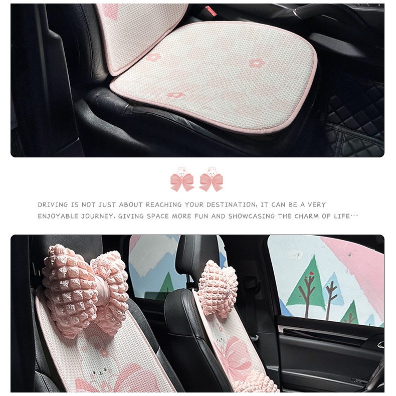 Bantal Kursi Kelinci Lucu Kartun Mobil, Bantal Kursi Mobil