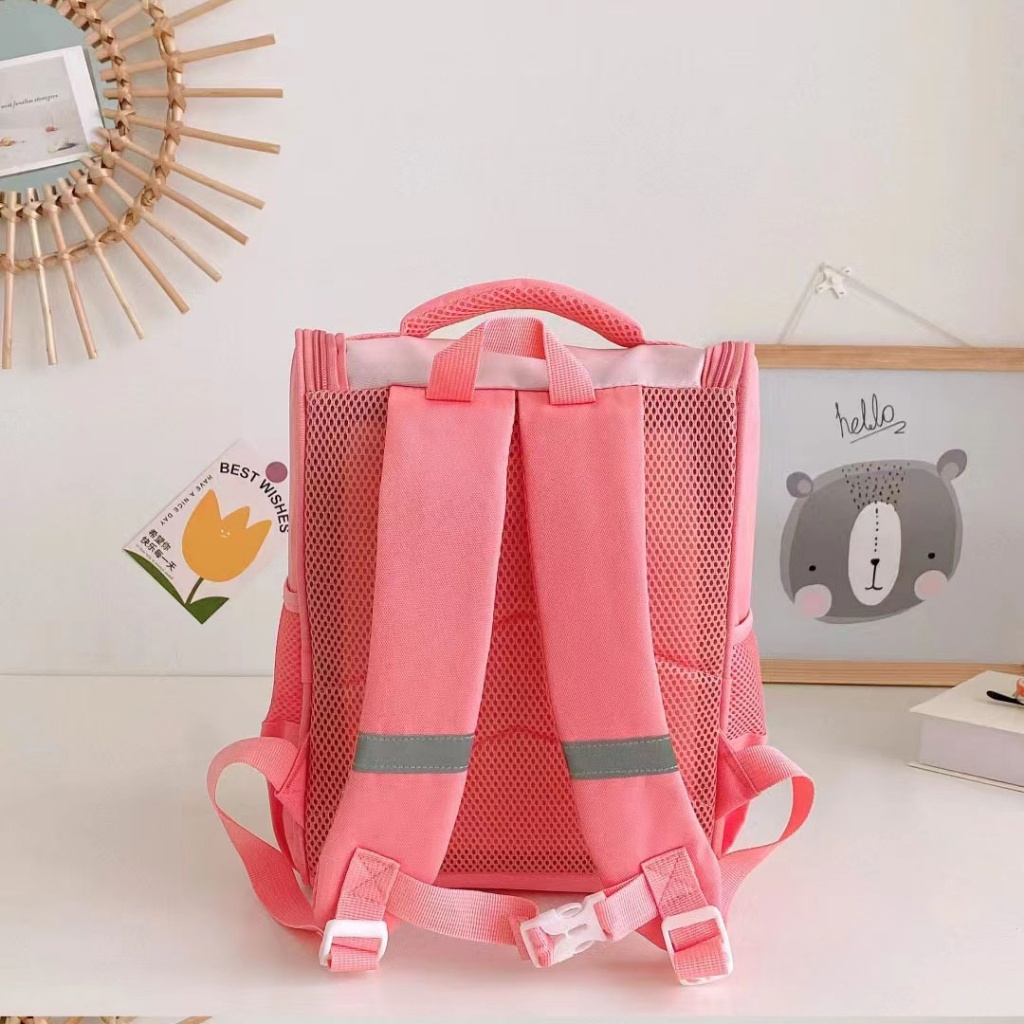 cod★ready★ D295  Tas Anak Ransel Sekolah  Premium Import biru pink lucu globallagilaku