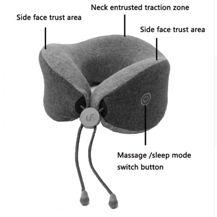 LEFAN LF Bantal Pijat Leher U-shaped Travelling Massage Neck Pillow