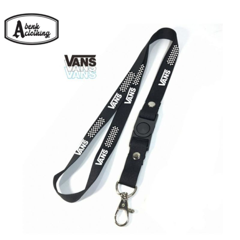 

Tali Lanyard SUPREME logo Distro gantungan kunci/gantungan ID card/gantungan POD hitam
