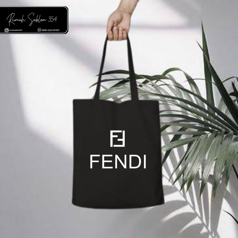TOTE BAG FENDI / TOTEBAG RESLETING HITAM / TOTEBAG FF FENDI DISTRO BRANDED / TAS JINJING / TOTEBAG C