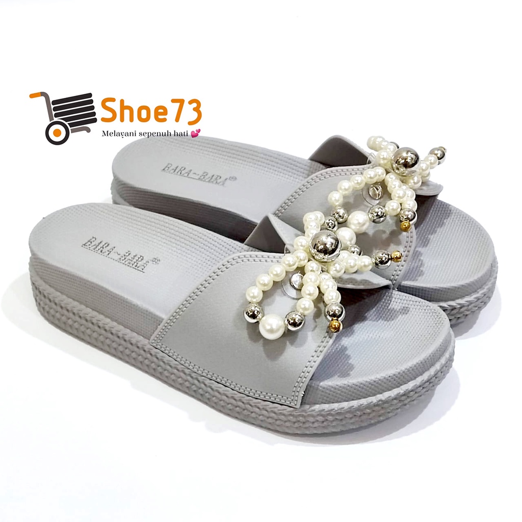 BARA BARA JSL 895 PK6W SIZE 36-40 ORIGINAL l Sandal Selop pita jelly wanita l Sendal kokop cewek impor