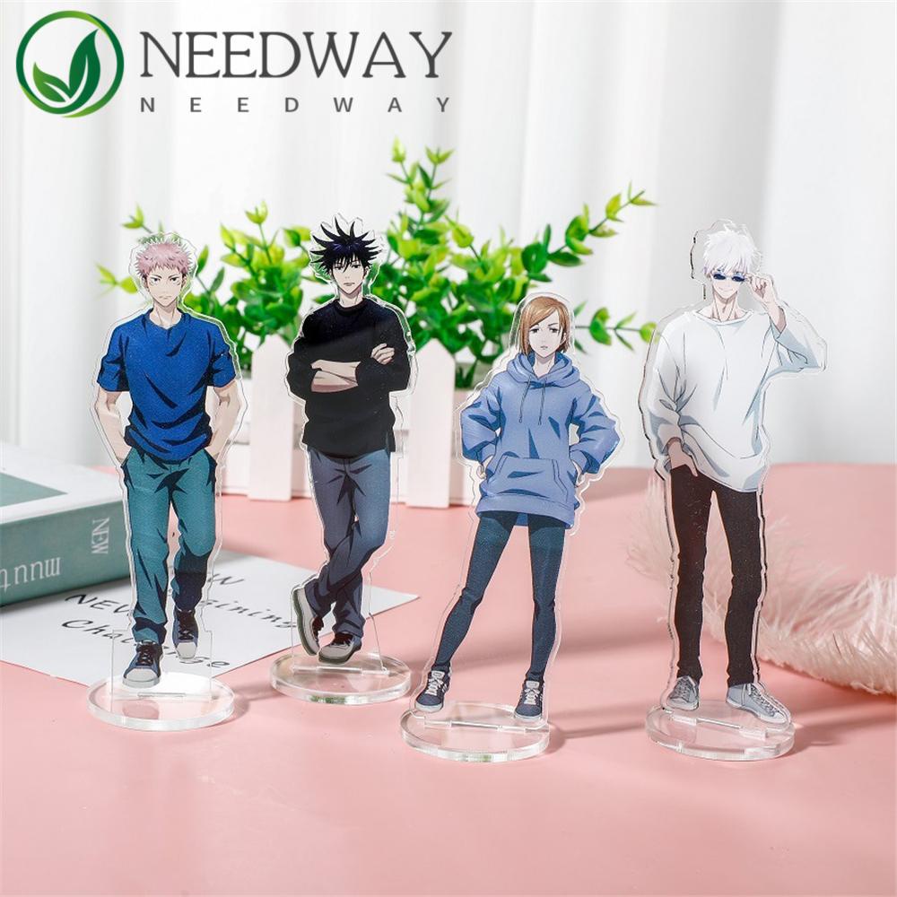 Needway  Jujutsu Kaisen Figure Stand Figure Dekorasi Akrilik Desk Decor Model Piring Desktop Hias Fushigura Megumi Itadori Yuuji
