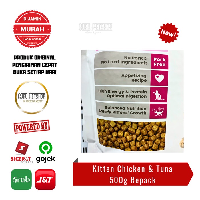 Raja Fit Kitten 500g Makanan Kucing Rajafit Kitten Chiken Tuna Salmon