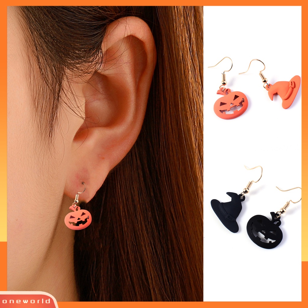 [WOD] 1pasang Anting Halloween Pengerjaan Halus Aksesoris Shiny Semua Pertandingan Indah Alloy Original Ilustrasi Gaya Aksesoris Untuk Pacaran