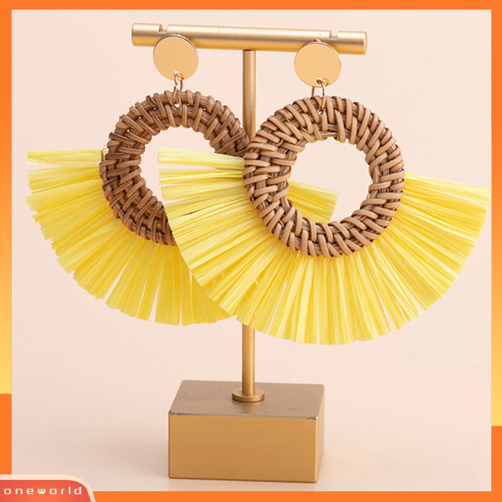[WOD] Anting Gaya Etnik Menawan Liontin Wanita Elegan Rumbai Giwang Anting Untuk Liburan