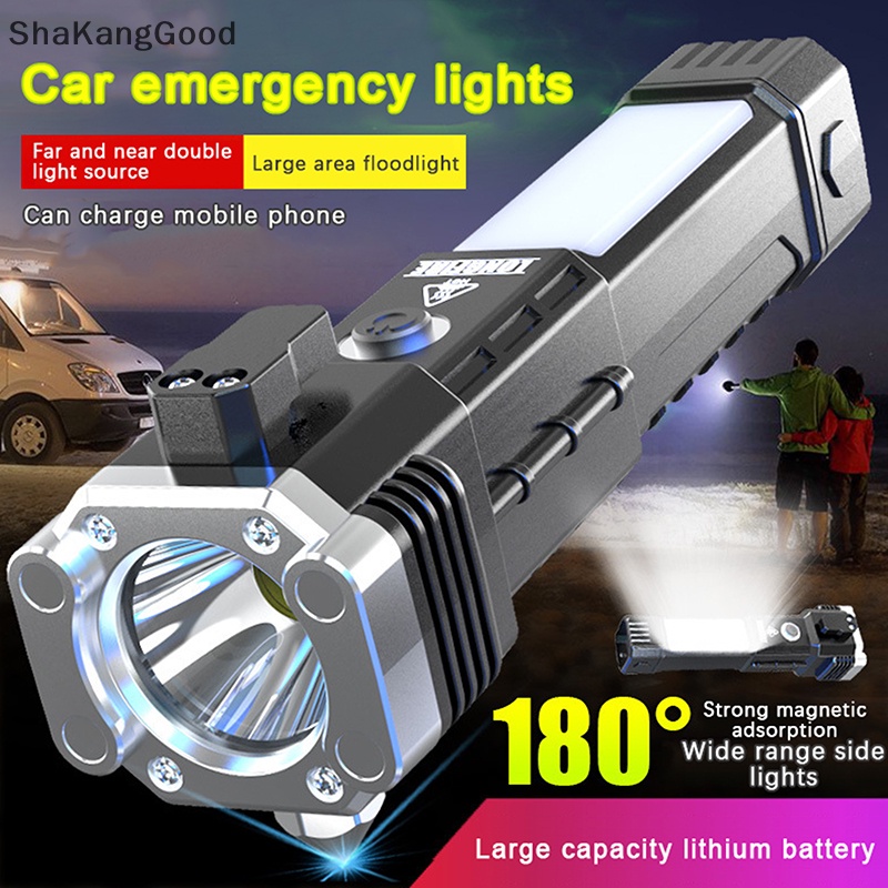 Skid al Senter Mobil safety hammer flashlight USB charging treasure SKK