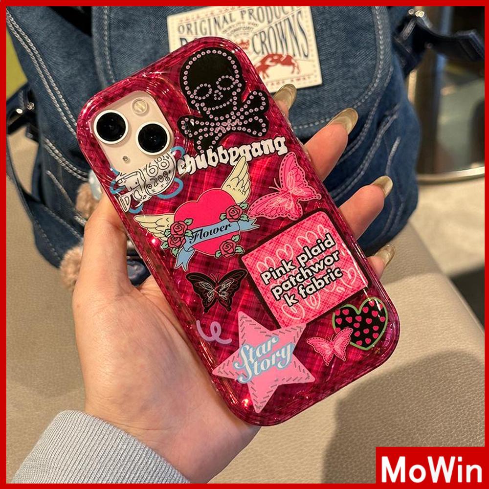 Case iPhone 14 Pro Max iPhone Case Laser Reflektif Bening Case TPU Soft Case Airbag Shockproof Sweet Cool Heart Kompatibel dengan iPhone 13 Pro Max 12 Pro Max 11 Xr Xs Max 7PLus 8PLus