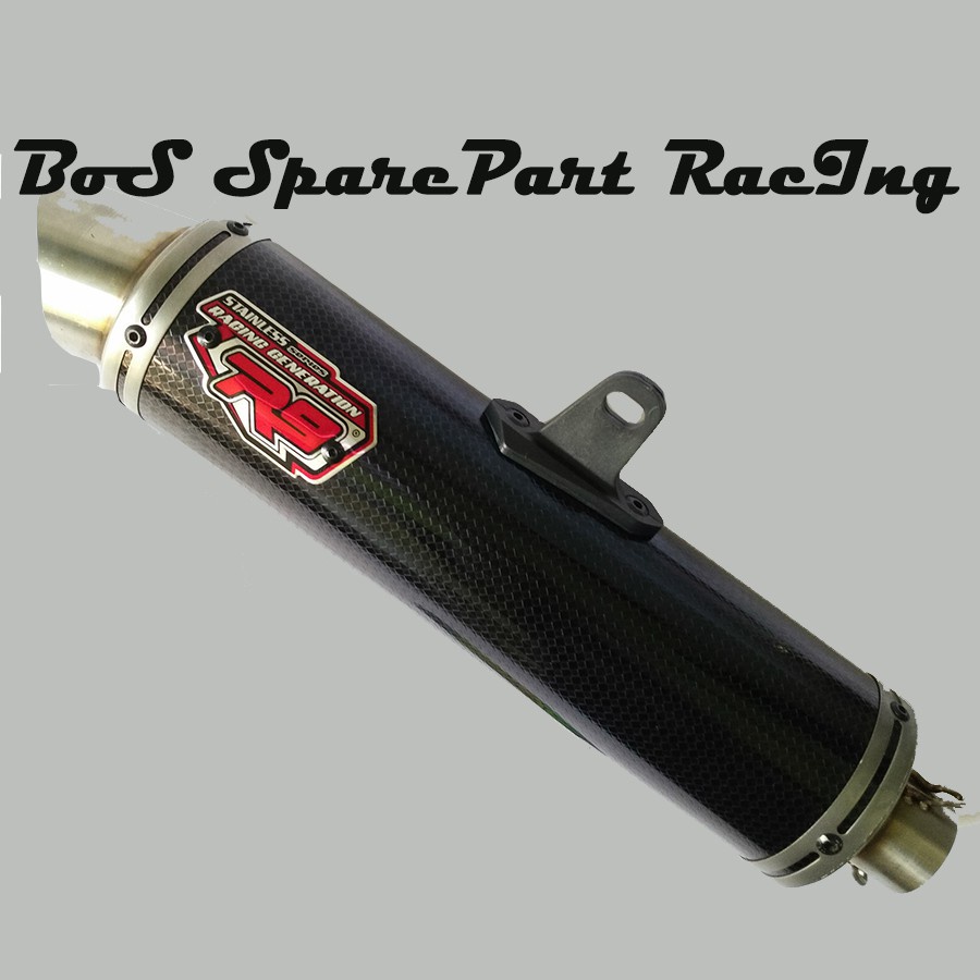 Knalpot Motor Racing R9 Honda Blade New Mugello Black Promo Special