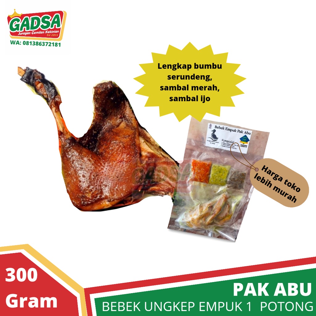 Bebek Ungkep Empuk Pak Abu