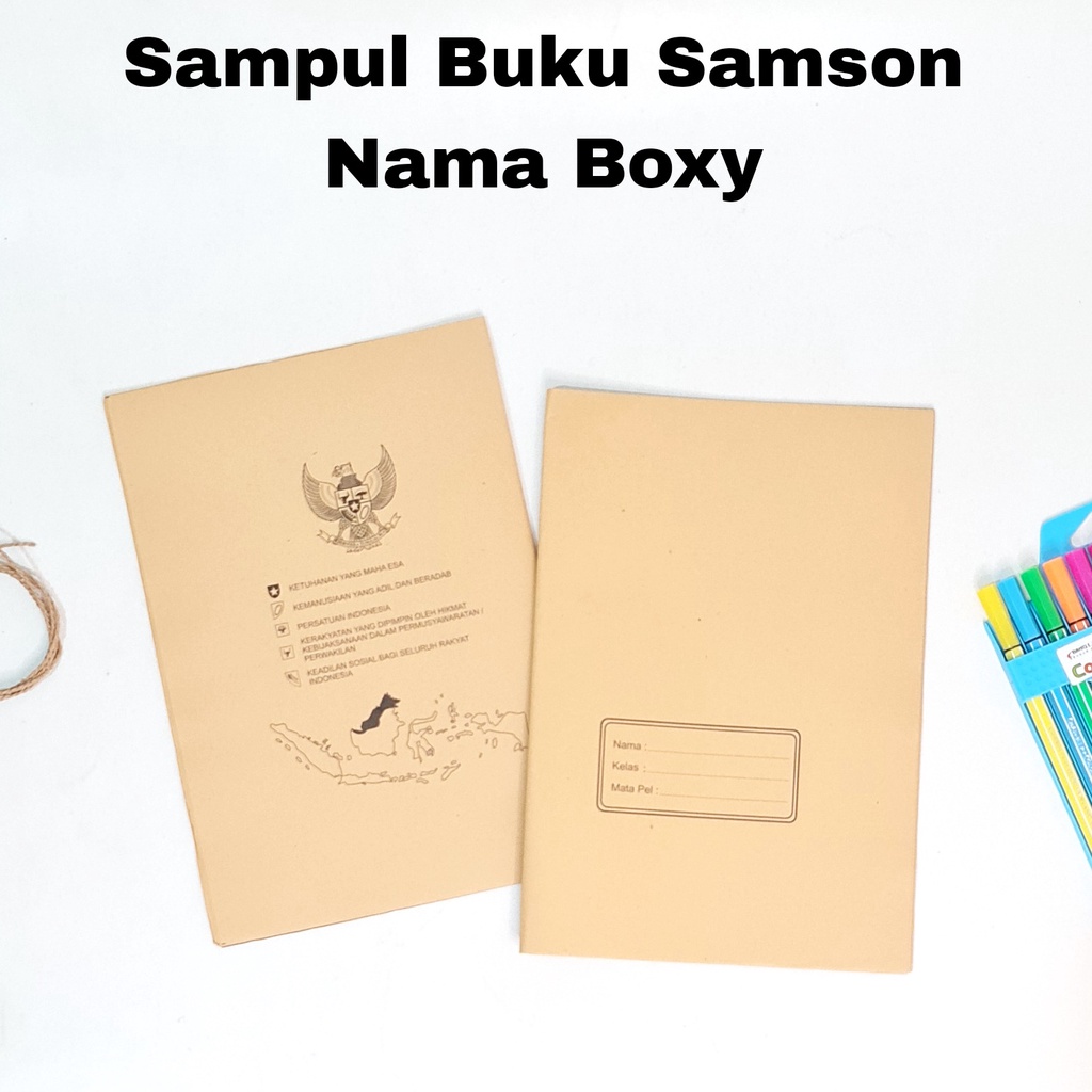 

GG Sampul Buku Kraft Samson Nama Boxy (20lb) BigBoss/ Sampul Buku Sekolah/Sampul Coklat