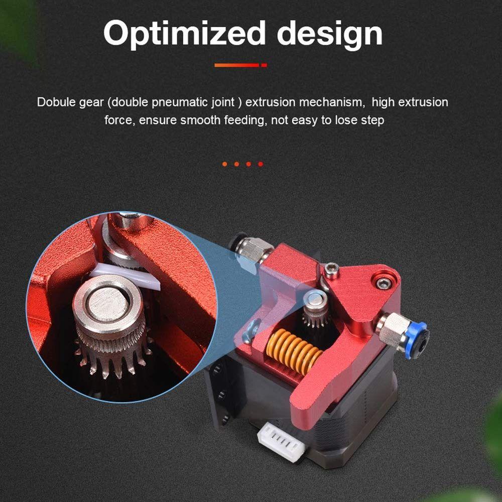 Populer Dual Gear extruder Kualitas Tinggi Stabil Untuk Ender3 /5 Ender Double Gear mk8 extruder