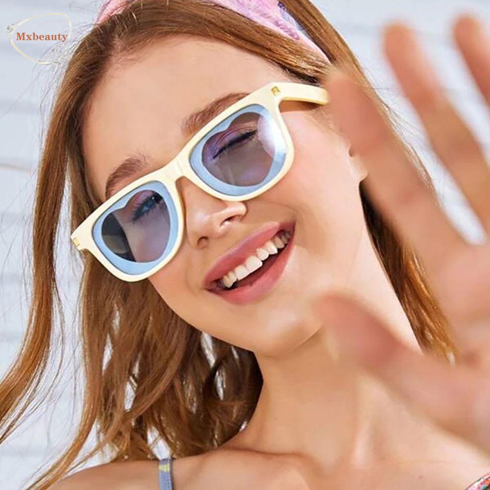 Mxbeauty Square Sunglasses Kaca Mata Anti Radiasi Untuk Wanita Love Heart Protection Glasses Korea Pria Wanita Kacamata Anti Radiasi Untuk Wanita Sale Eyewear Women Glasses