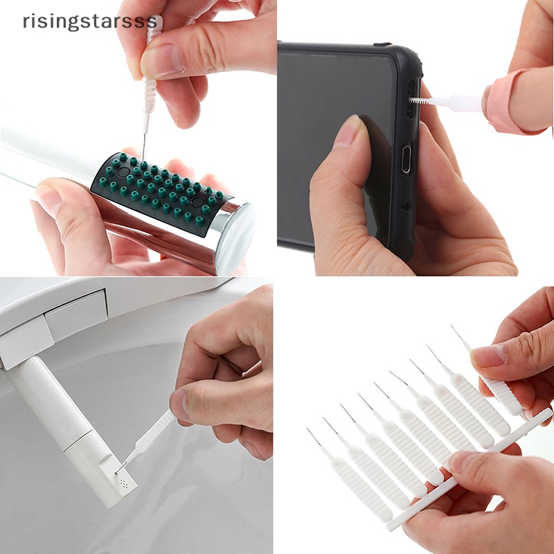 Rsid Span-new 20Pcs Shower Head Cleaning Brush Pori Anti-cging Brush Phone Hole Clean Brush Jelly