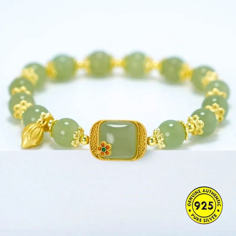 Surifangsheng Hetian Jade Bracelet Vintage Cube Sugar Bracelet