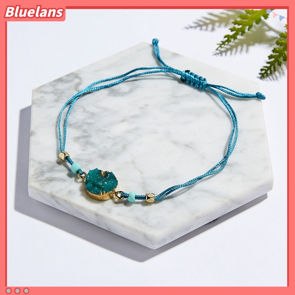 [BLS] Gelang Unisex Imitasi Batu Alam Adjustable Pria Wanita Gaya Korea Tahan Aus Gelang Perhiasan Hadiah