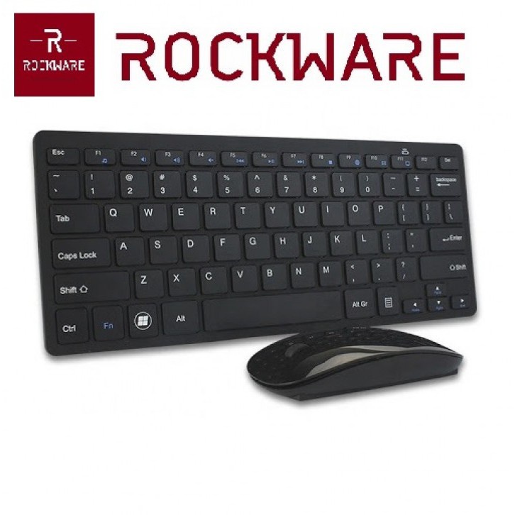 AKN88 - ROCKWARE RW-C9 - Keyboard Mouse Wireless Combo - Thin Slim Design