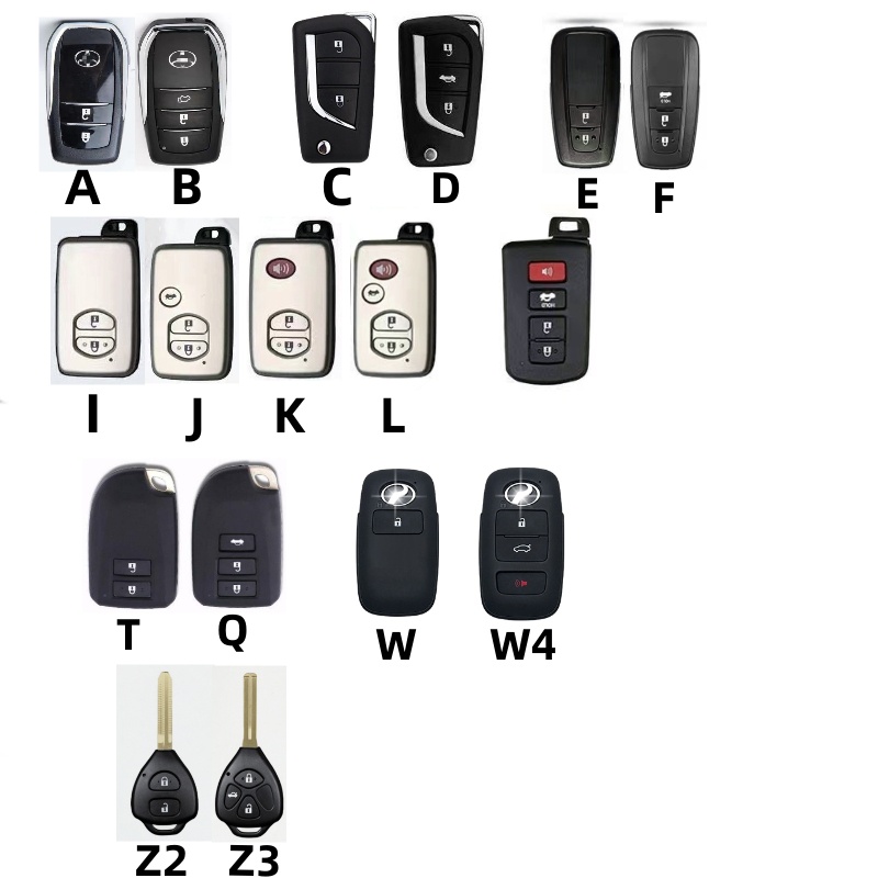 Untuk Toyota keycase keyring Kunci Mobil/Altis Camry PRIUS RAV4 Vios Yaris Prado C-HR