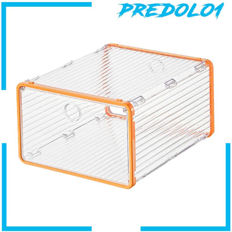 [Predolo1] Kotak Penyimpanan Sepatu Shoe Organizer with Lid Tempat Sepatu Untuk Apartemen Closet RV