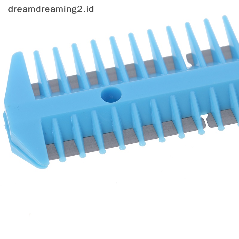 (drea) Sisir Silet Warna Pemotong Rambut Thinning Shaper Comb Pisau Cukur Trimmer Barber //