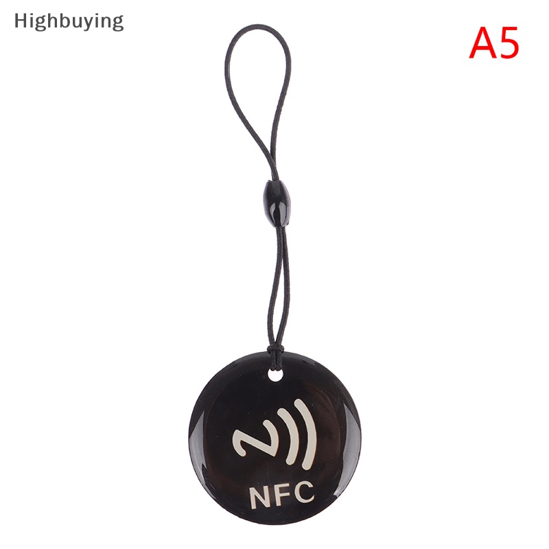 Hbid NFC Perekat dripping Card Diameter 35mm NTAG213 Smart Card 144bytes Untuk NFC Diaktifkan Telepon Smart Business Card Glory