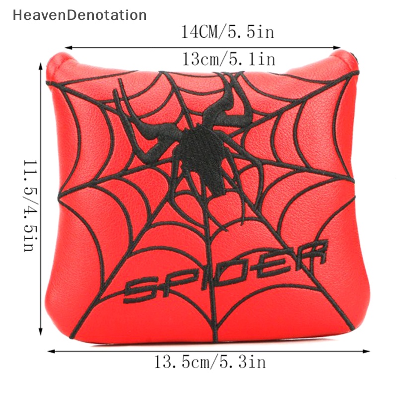 [HeavenDenotation] Square Mallet Putter Cover Penutup Kepala Golf Untuk TaylorMade Spider X HDV
