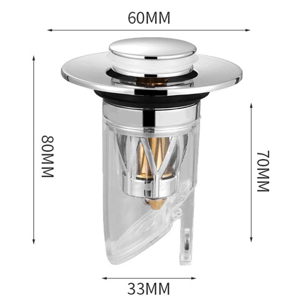 POPULAR Populer Pop Up Drain Filter Universal Tahan Lama Perlengkapan Kamar Mandi Penggantian Kendur Plug Baut Penangkap Rambut Wastafel Bounce Core