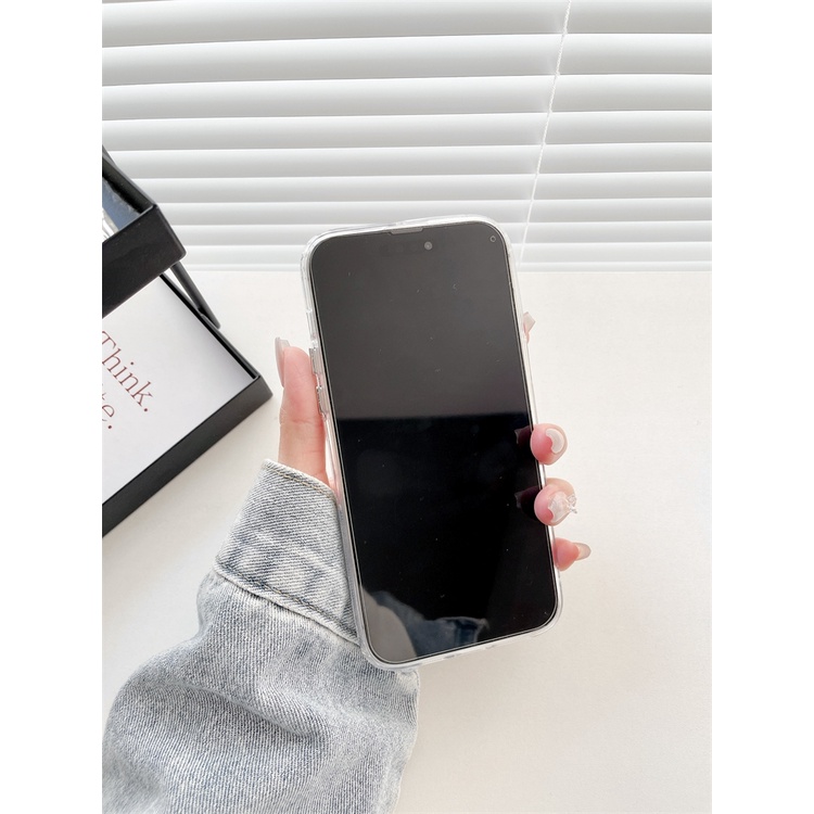 Cocok Untuk Iphone14 Pro Max iPhone Phone Case Cermin Couple Kuat Shockproof Protection Camera Kompatibel Dengan Iphone13 13pro 13prm iPhone 11 7Plus 8Plus Xr XS 12 Pro Max Casing Ponsel