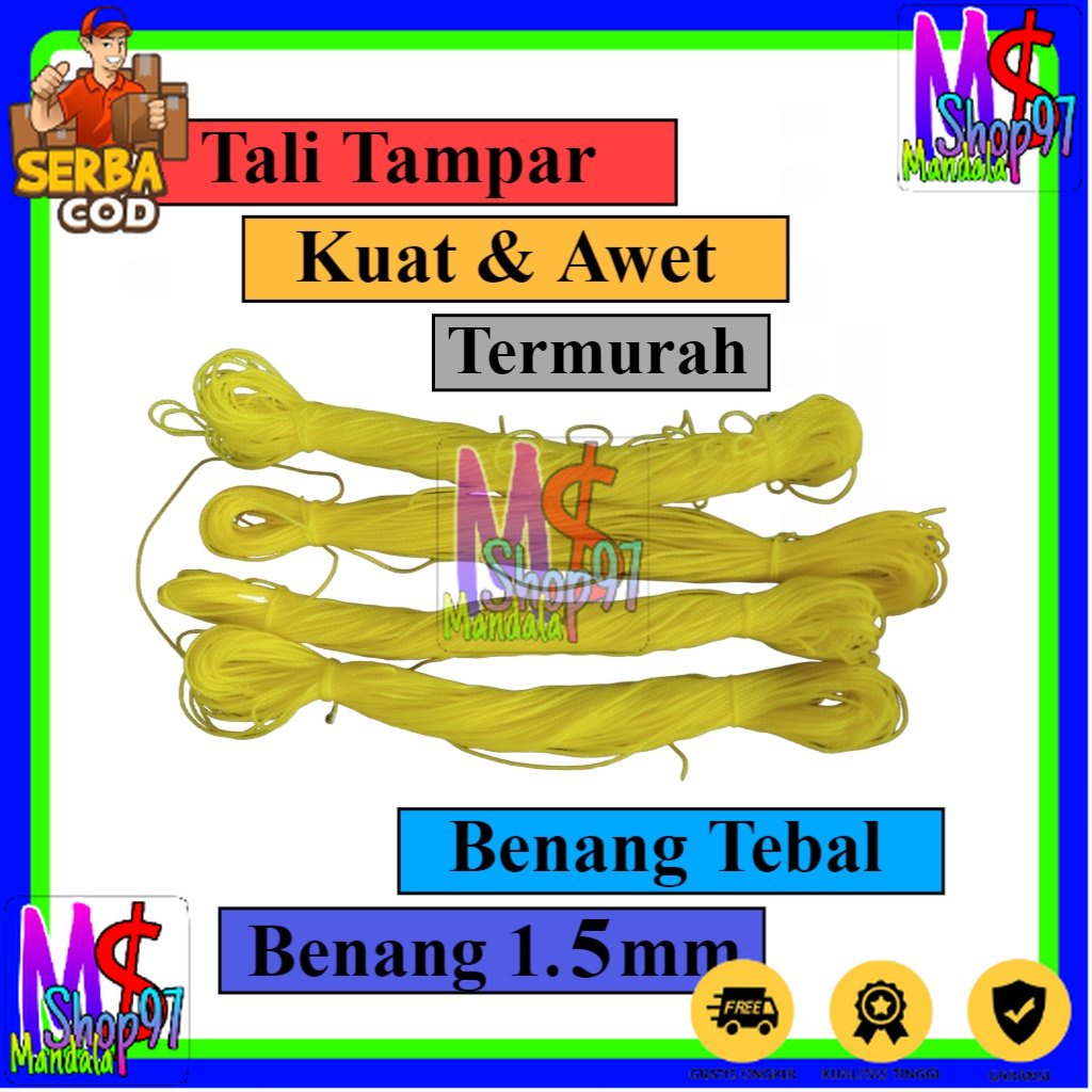 

SEA GULL tali tampar serbaguna, tali tampar bangunan, tali tampar 1mm per 1pcs (50meter)