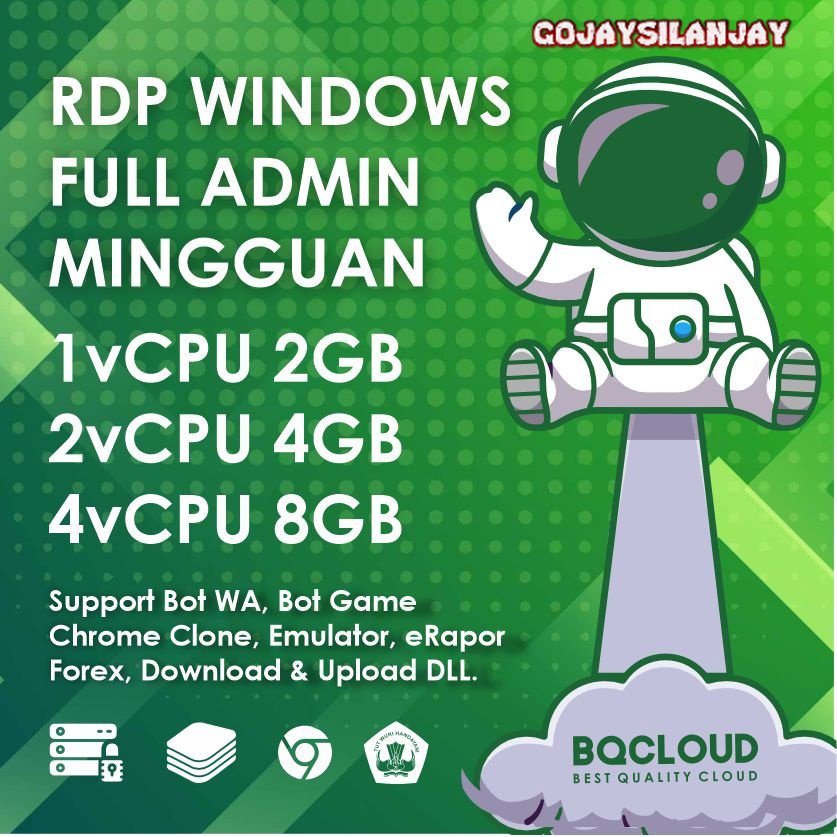 [ RDP MINGGUAN ] 8GB 4GB 2GB RAM Windows Full Administrator