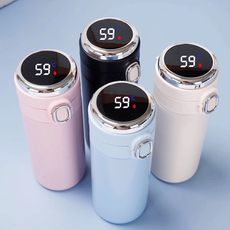 MIISOO Thermos LED Dengan Temperature Display Termos Temperatur Tahan Panas Stainless Steel