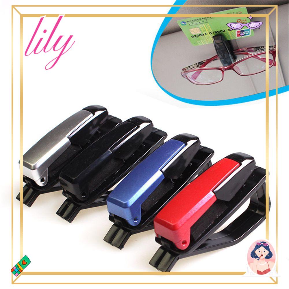 Lily Tempat Kacamata Mobil Universal Mount Case Auto Multicolor Klip Kartu Tiket