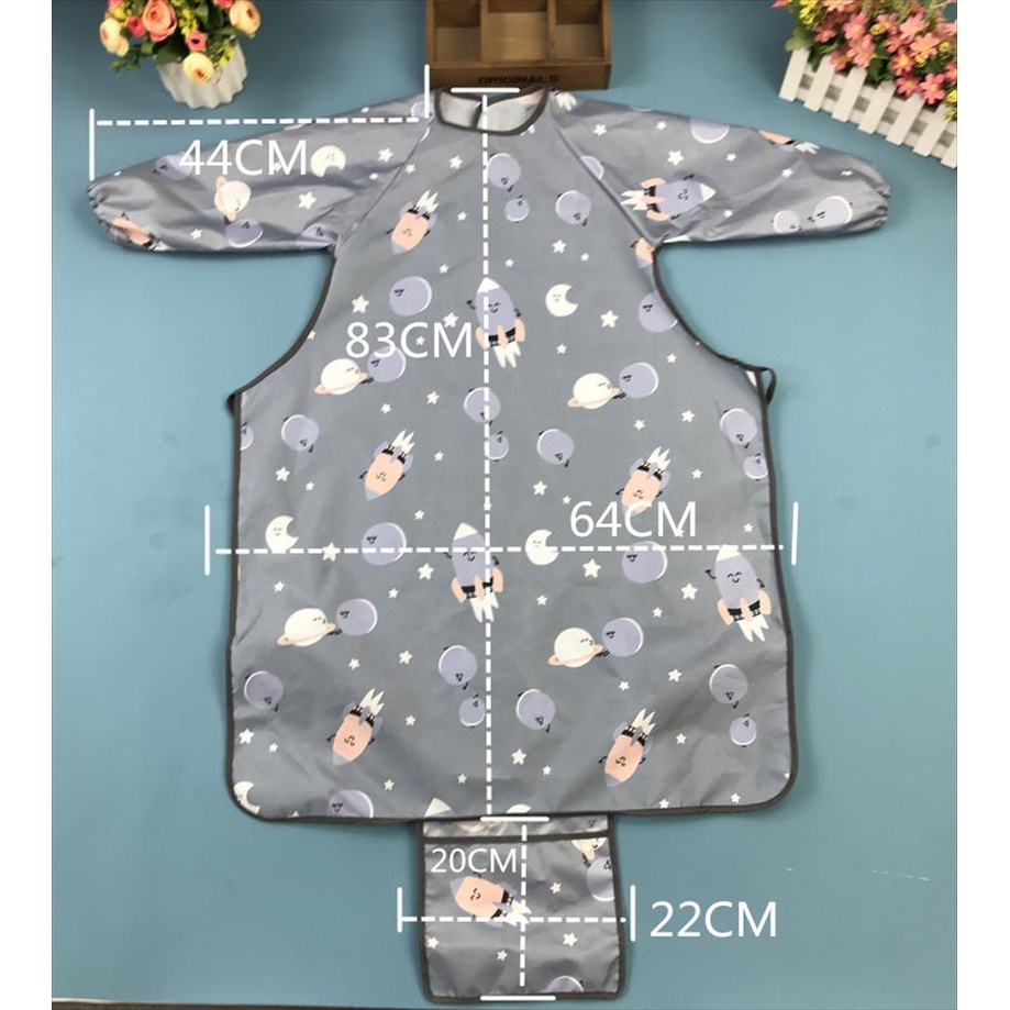 JM0091 Bibs Anak Bayi Panjang Weaning Bibs Weaning Bayi BLW Celemek Makan