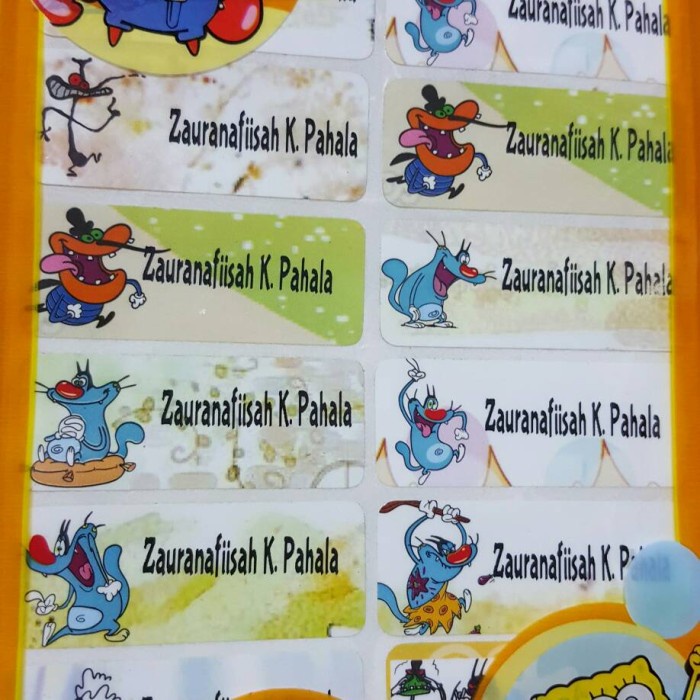 

[SC] label nama waterproof OGGY