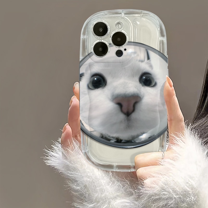 IPHONE Casing Ponsel Transparan Kucing Lucu Kompatibel Untuk Iphone14 13 12 11 Pro Max XS X Xr8 +7Plus Silikon Lembut Shockproof Casing Cover Cell Precticer