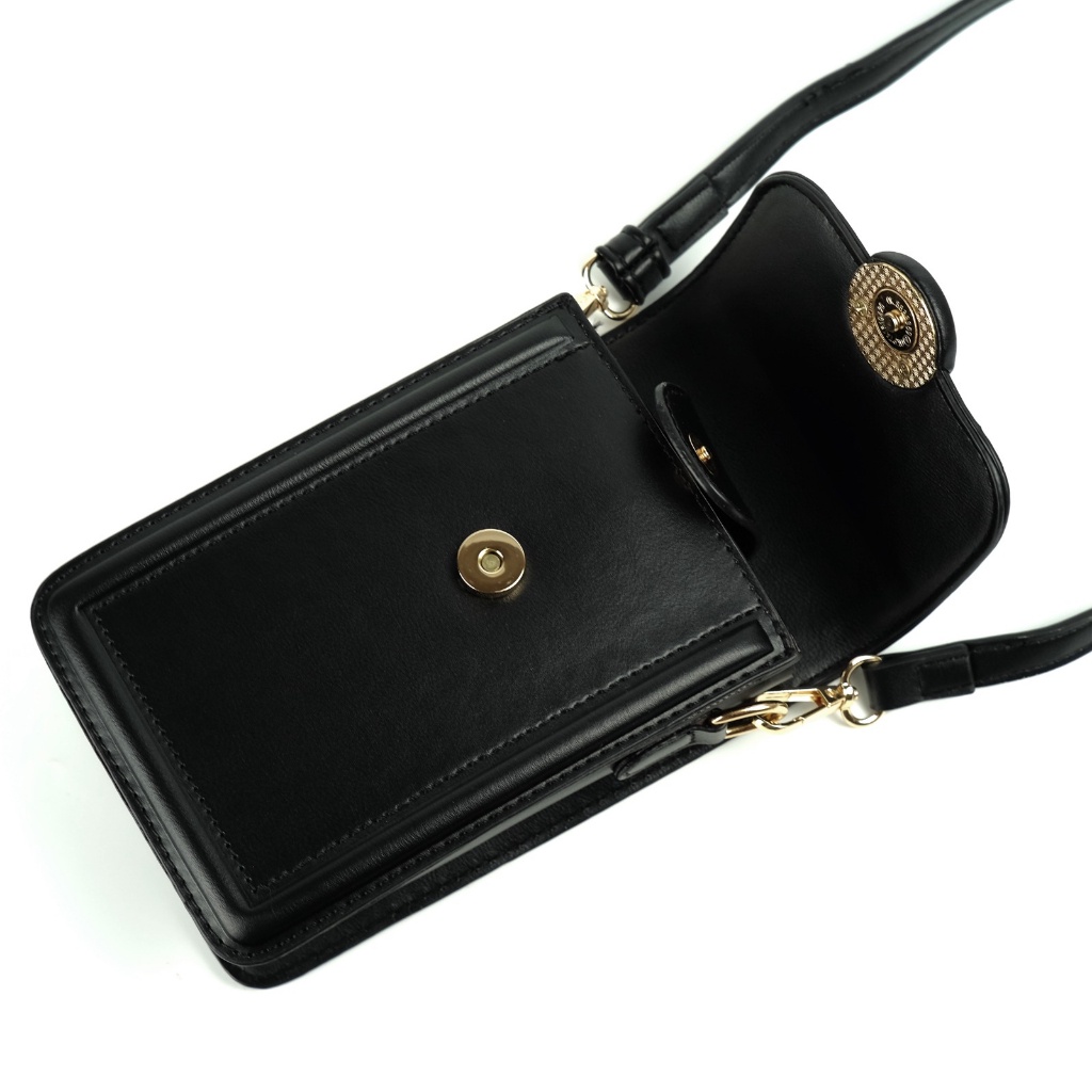 Tas Mini Zennia 712 Tas Selempang HP Tas Slingpouch Wanita Motif Polos