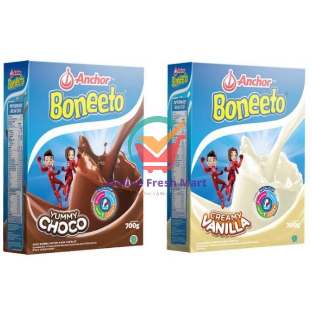 

Anchor Boneeto Coklat vanila susu pertumbuhan anak box besar 685g - Online Fresh Mart Denpasar