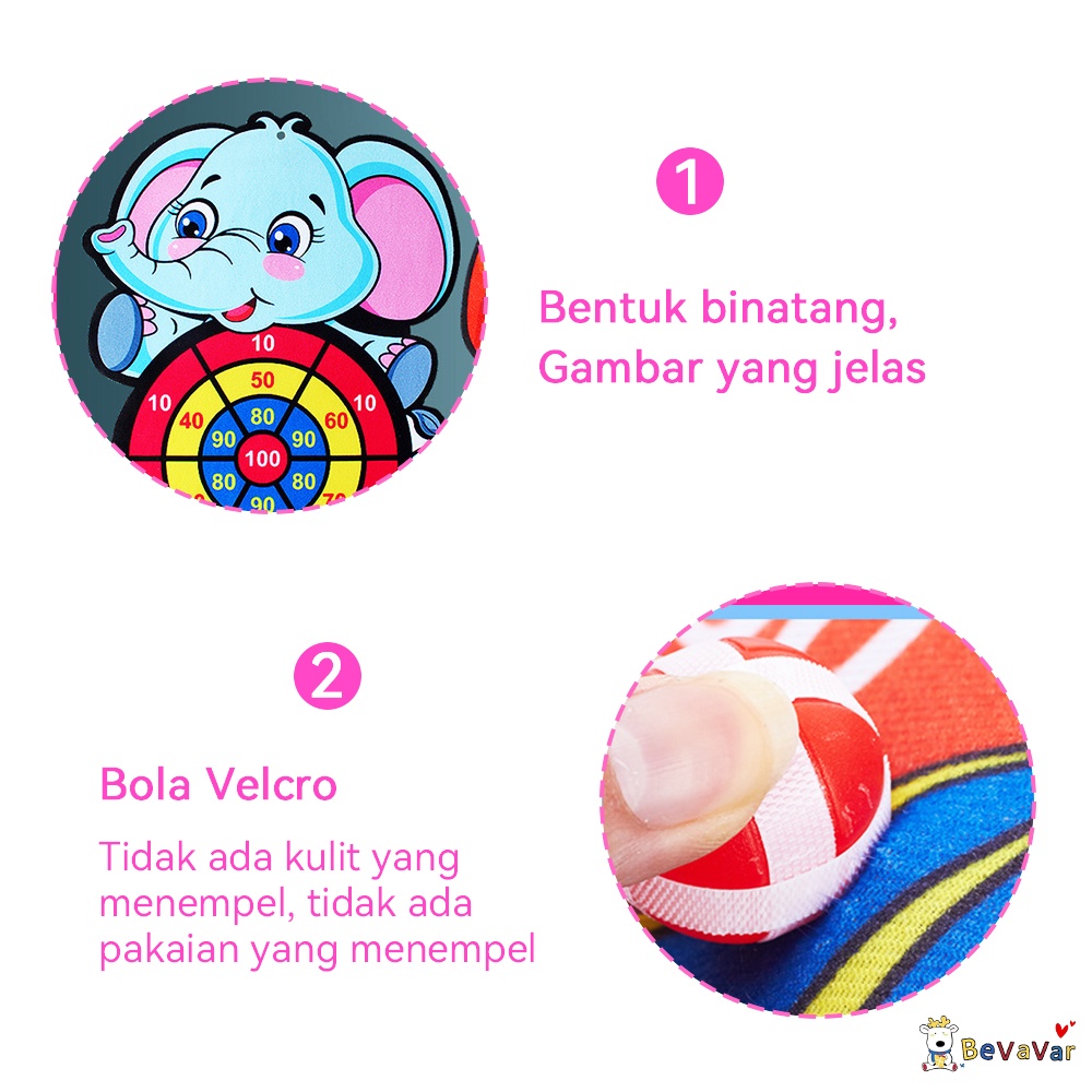 BEVAVAR Mainan lempar bola papan tempar anak Lengket mainan Mengembangkan perhatian anak Anda