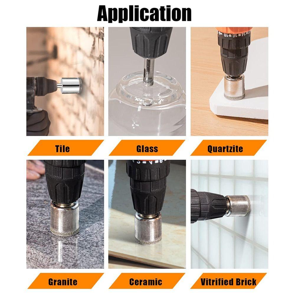 Populer Hole Saw Drills Cutter Alat Pemotong Pelubang Pemotong Batu Bata Granit Bor Pembuka Marmer