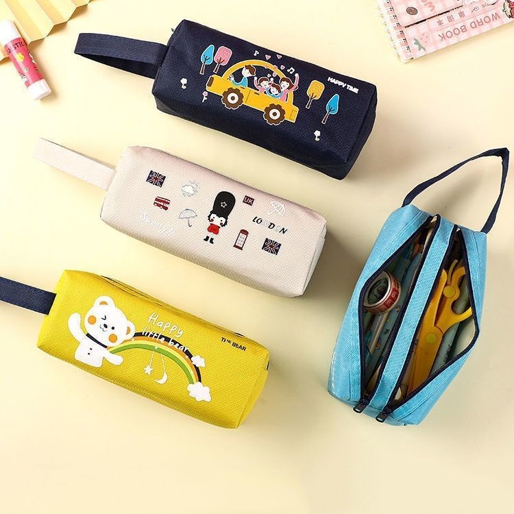 

AT Tempat Pensil/ Tempat Pensil Ritsleting Ganda/tas pensil kartun/tas pensil kartun