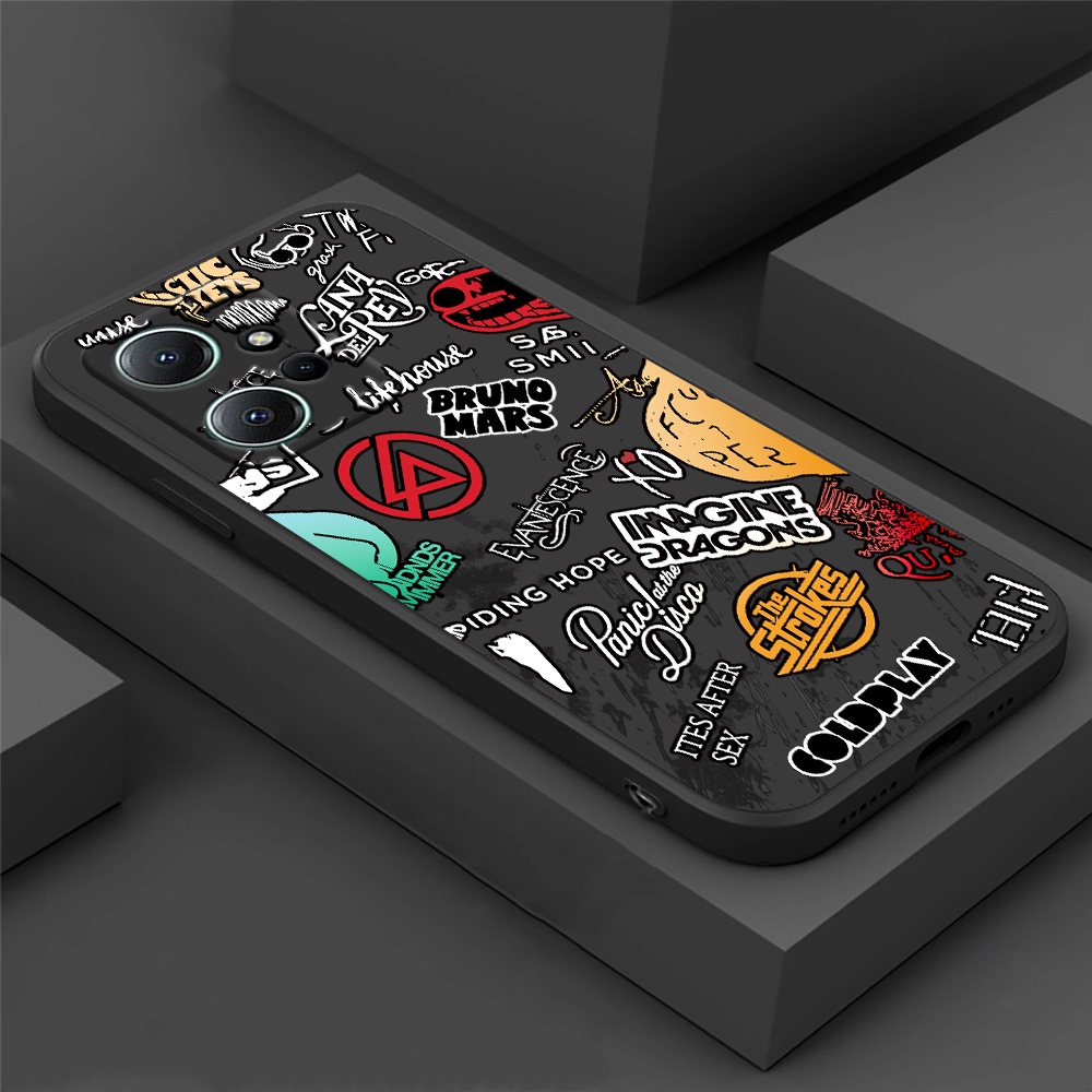 Soft Case Redmi Note12 12Pro 1POCO C40 11S 11 Pro A1 A2 Redmi 10C 10A 9C 9T Note10 5G Note 10S Note 9s Poco M3 Pro X3 Pro NFC label Fashion Sarung Telepon Silikon