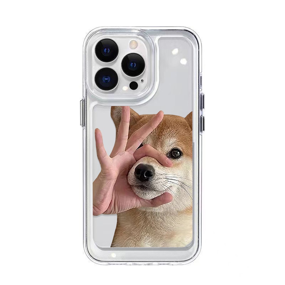 Casing Anjing Imut Yang Indah Untuk Vivo S12 S15 S6 S7 S9 S9E S10 5G S10 Pro X30 X30 Pro X50 X60 X70 X80 X27 V23 Pro V23E Iqoo 56 Neo5 Neo6 8 8 Pro Z6 U5 Akrilik Space TPU Cover Belakang