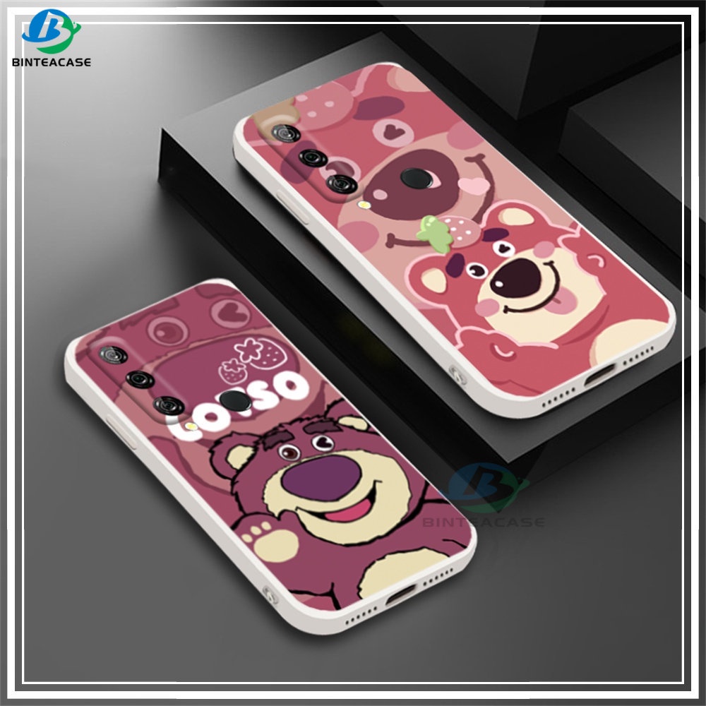 Huawei P30 Lite Nova 5T Nova 3i Nova 7i Y6P Y7A Y6 Pro Y7 Pro 2019 Y9S Manyo Strawberry Bear Lotso Silikon Lembut Binteacase