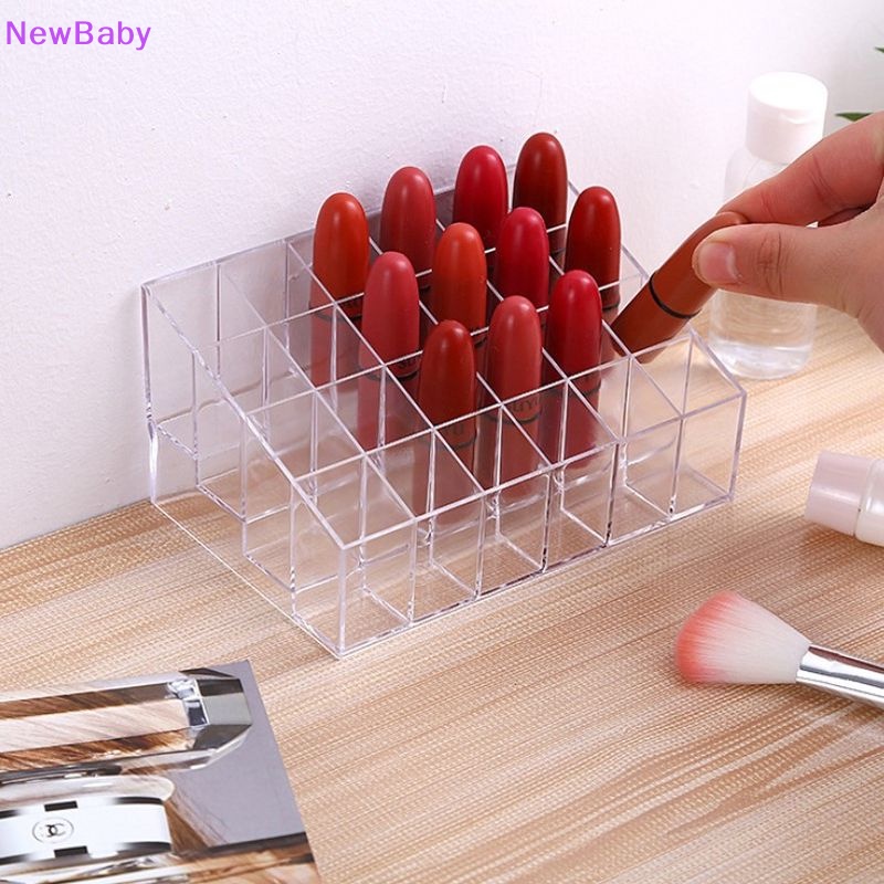 Newbaby 24kompartmen Lip Organiser Storage Display Box Case Costmetics Make Up ID