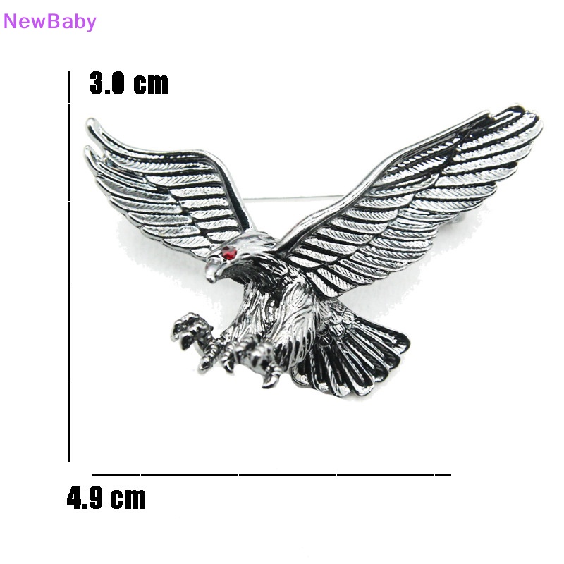 Newbaby Fashion Pria Vintage Eagle Pin Bros Dekorasi Korsase Lencana Perhiasan Hadiah ID
